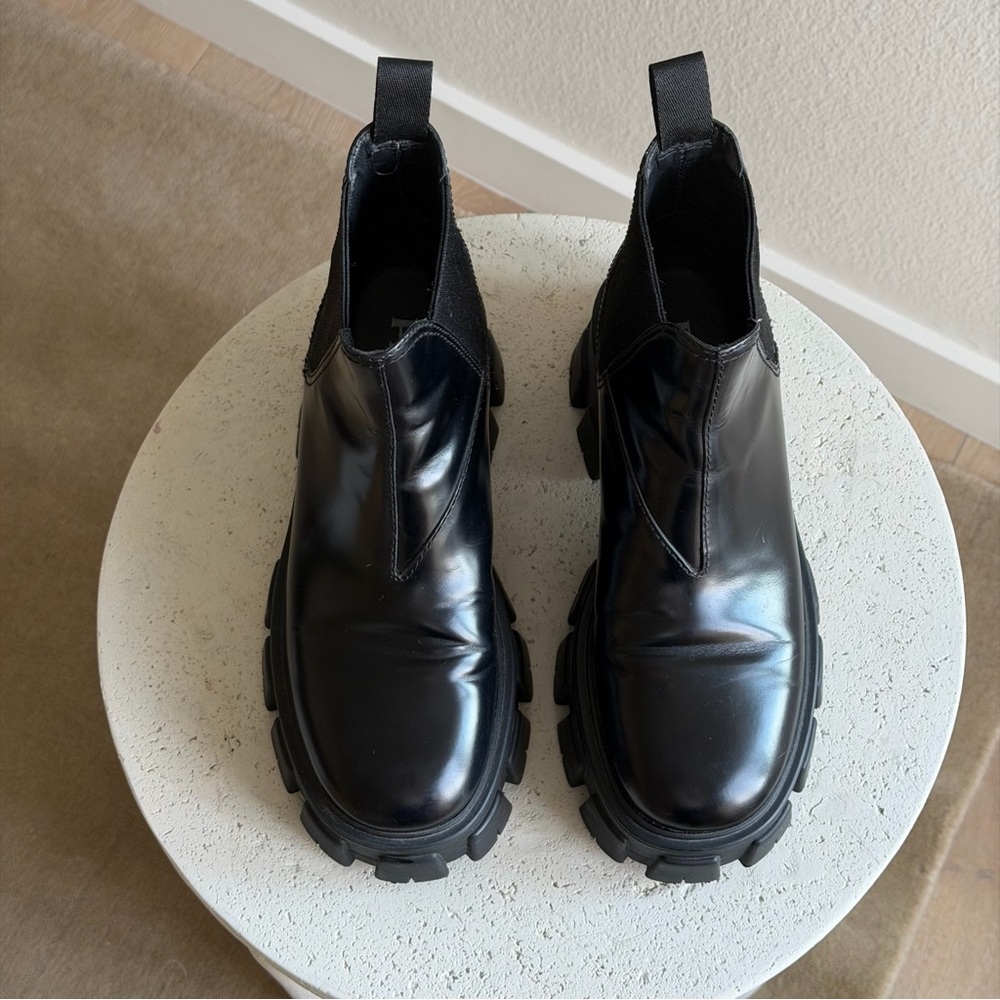 Prada Monolith Chelsea Boots in brushed leather, size 36 - Picture 2 of 8